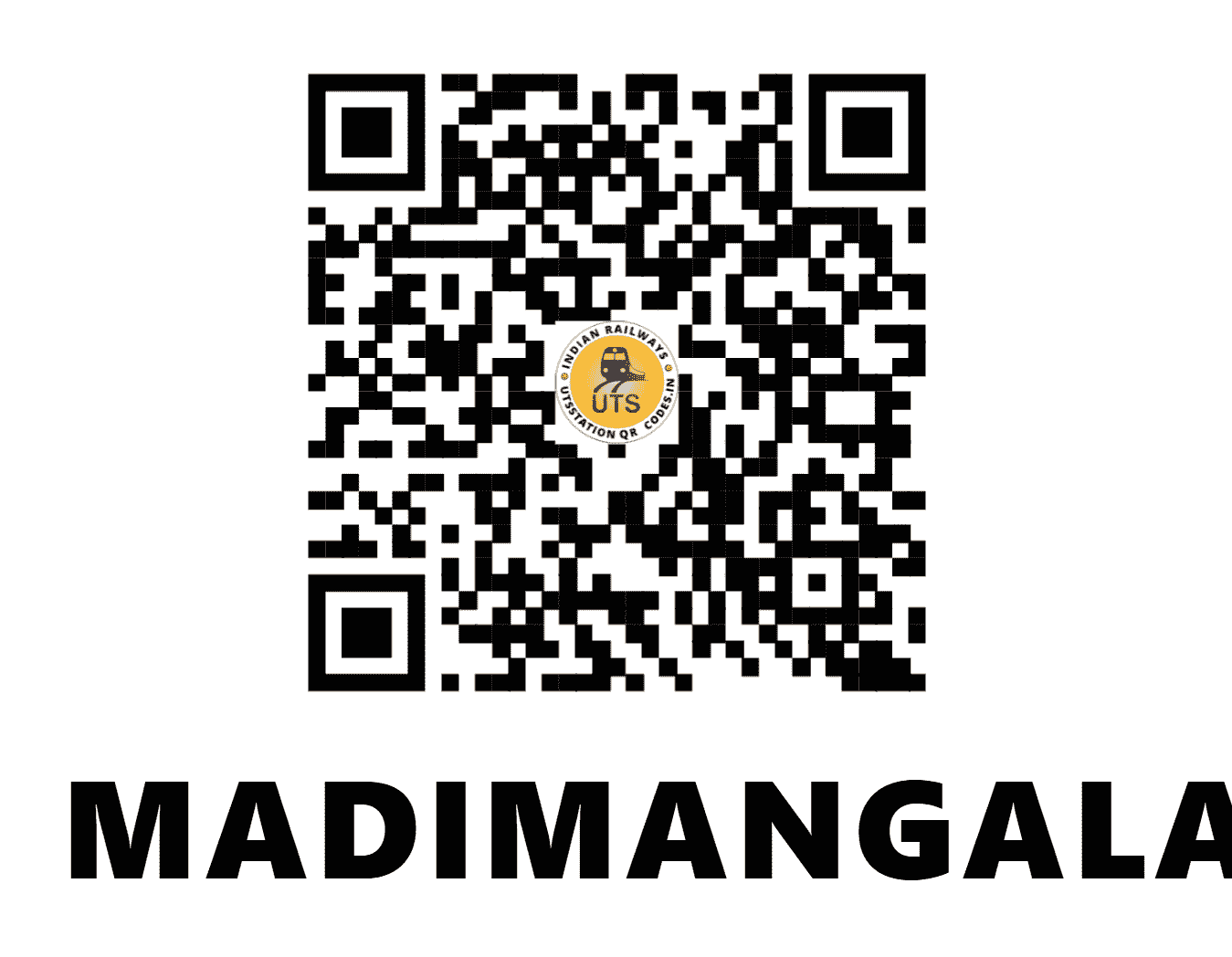 UTS QR Code for MADIMANGALAM - MCL - SR (TAMIL NADU)